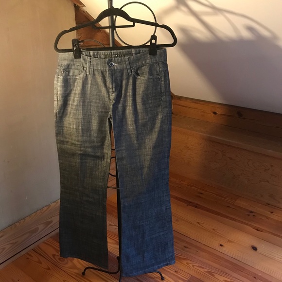 Joe’s Jeans Blue Flare Leg Jeans, EUC, 28 - Picture 13 of 14